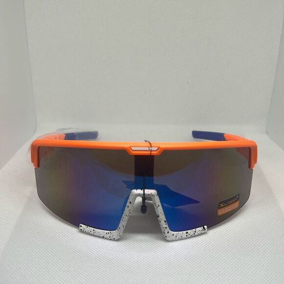 X-Loop Shield Mirrored Mens Sunglasses - Picture 3 of 3